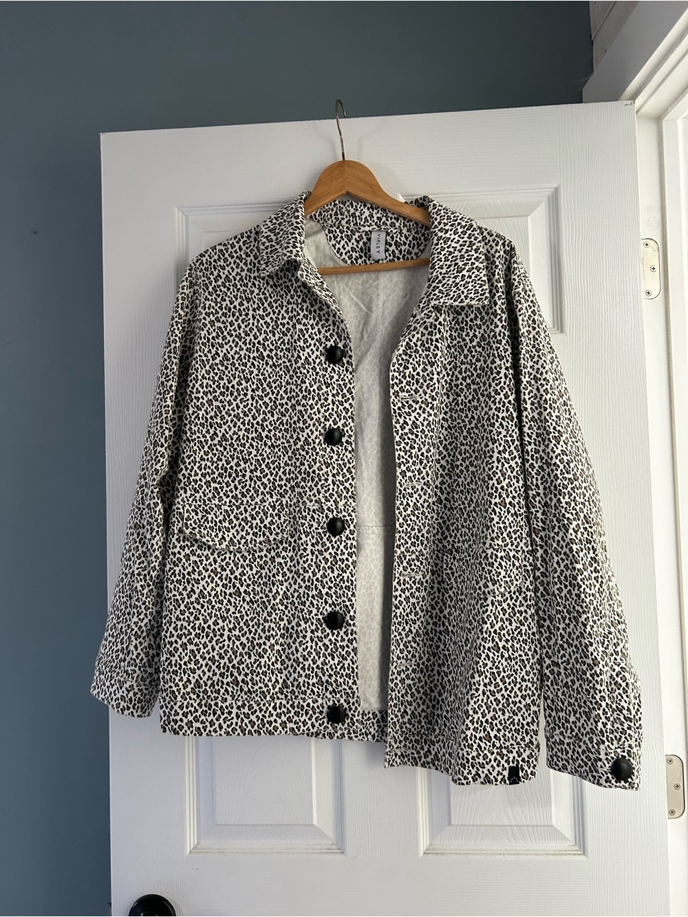 Varley Linwood Jacket Utility Washed cheetah leopard